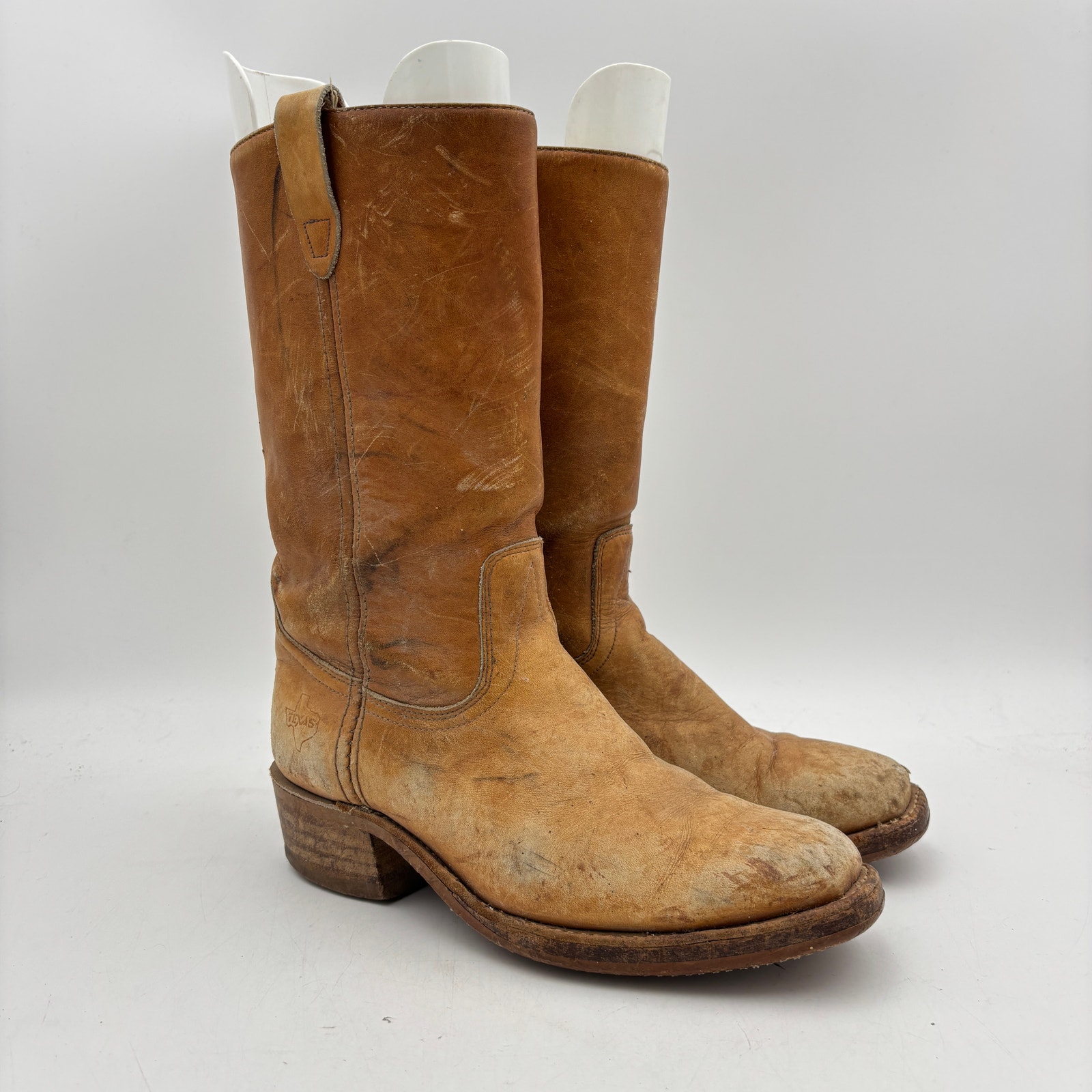 Vintage Texas Brand Campus Boots Mens 95d M 63 Western Workwear